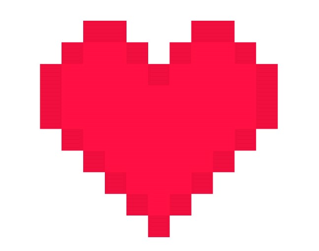 8-bit Heart Logo